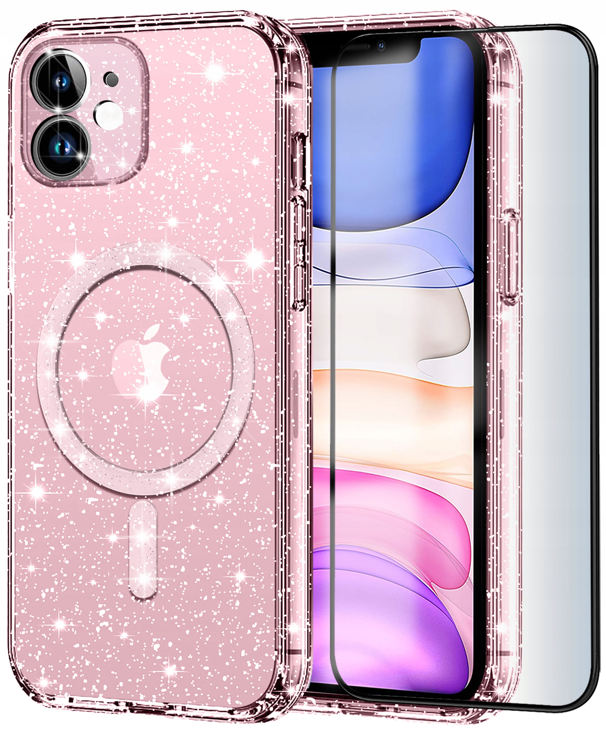 KrainaGSM zadná časť pre Apple iPhone 11 MAGNETIC GLITTER PREMIUM ružová